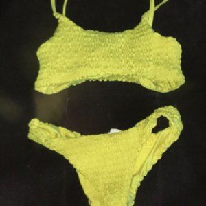 Yellow Bikini Top
